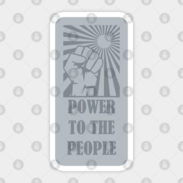 Power To The People Sticker by enigmaart